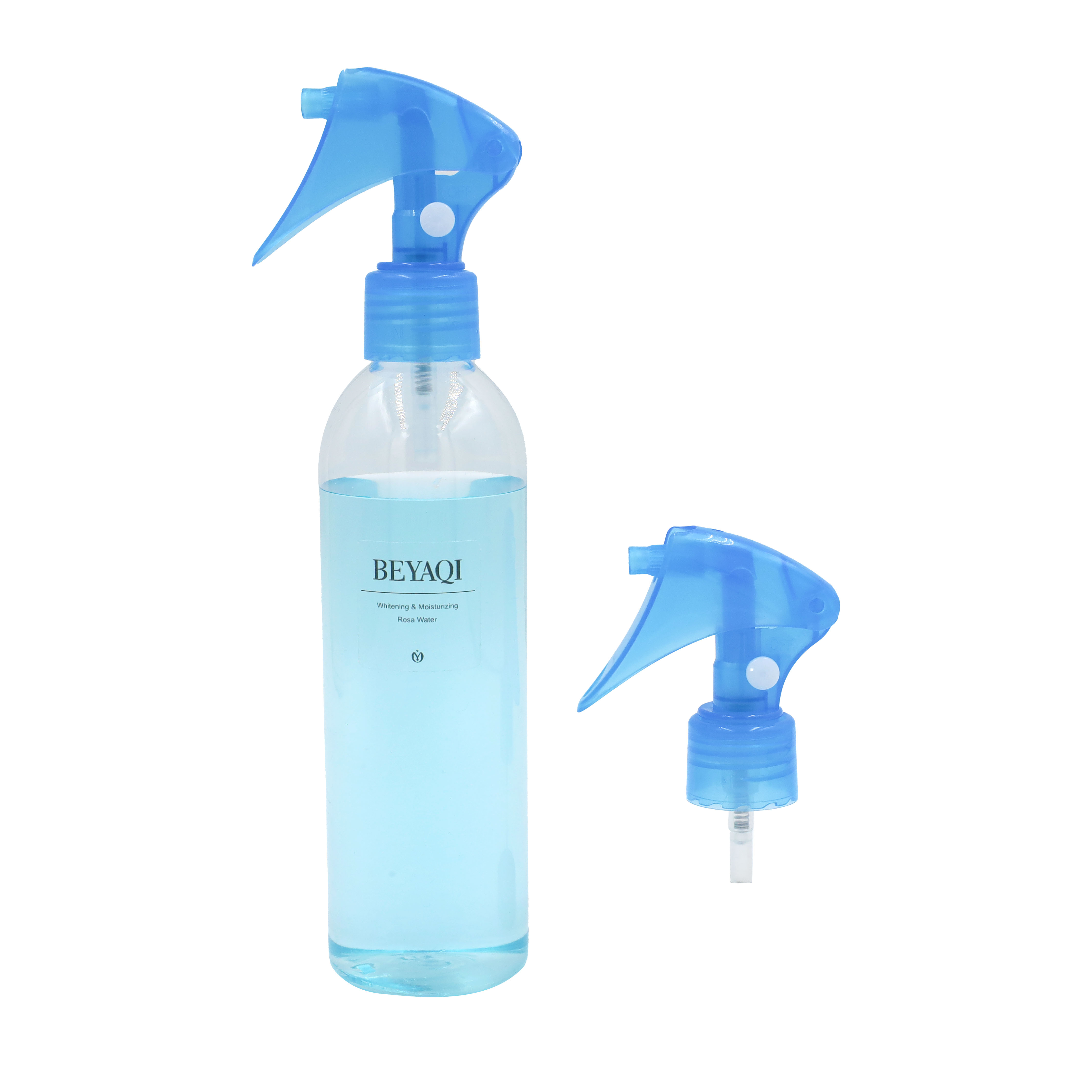 Botella de spray de champú transparente de plástico 28/410 0.3CC con logotipo personalizado de fabricación profesional con mini gatillo