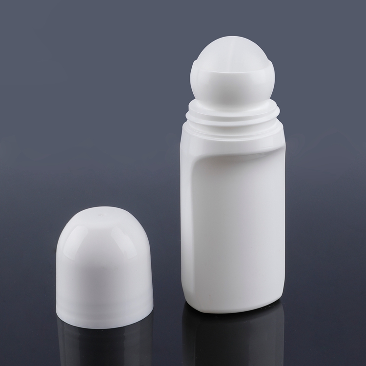 Aplicador de contenedor de desodorante blanco al por mayor de buena calidad, rollo de plástico vacío de 120ml en botella vacía 