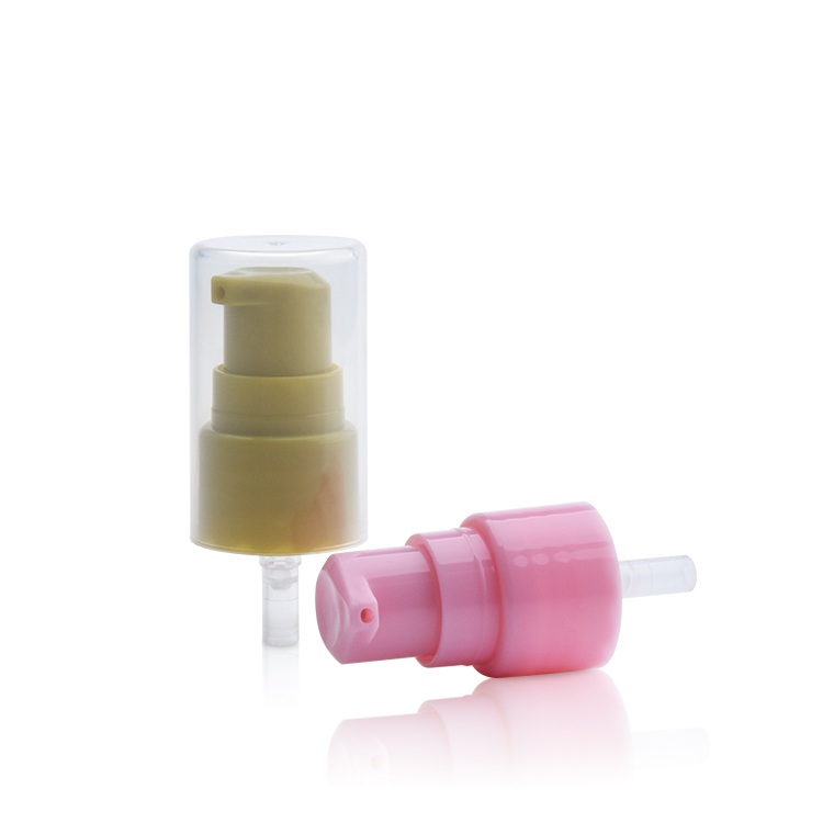 Custom 18/410 20/410 24/410 tapa completa tratamiento cosmético bomba de plástico crema bomba de crema mate 