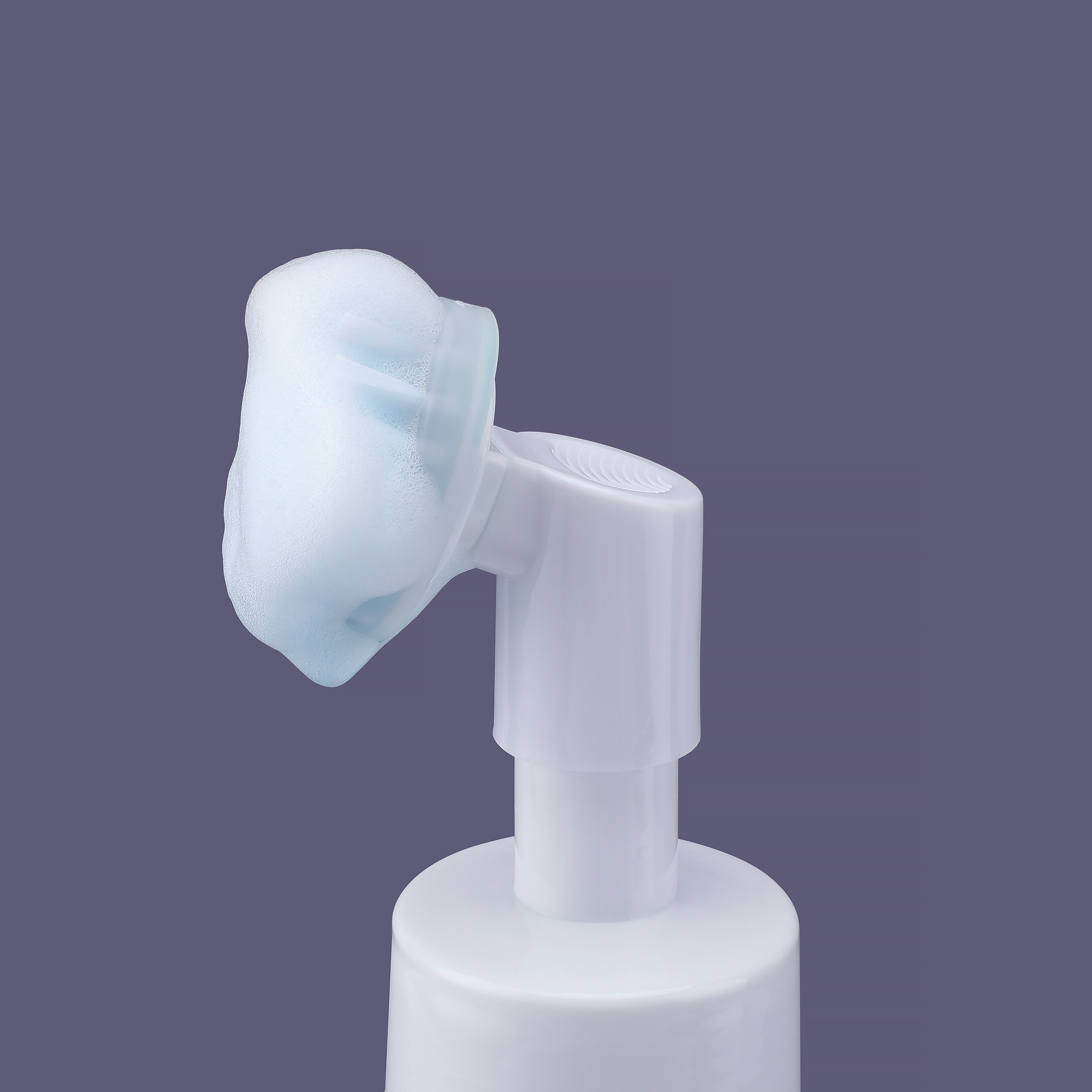 Bomba de espuma blanca de plástico 42/410 de gama alta al por mayor con cepillo de plástico