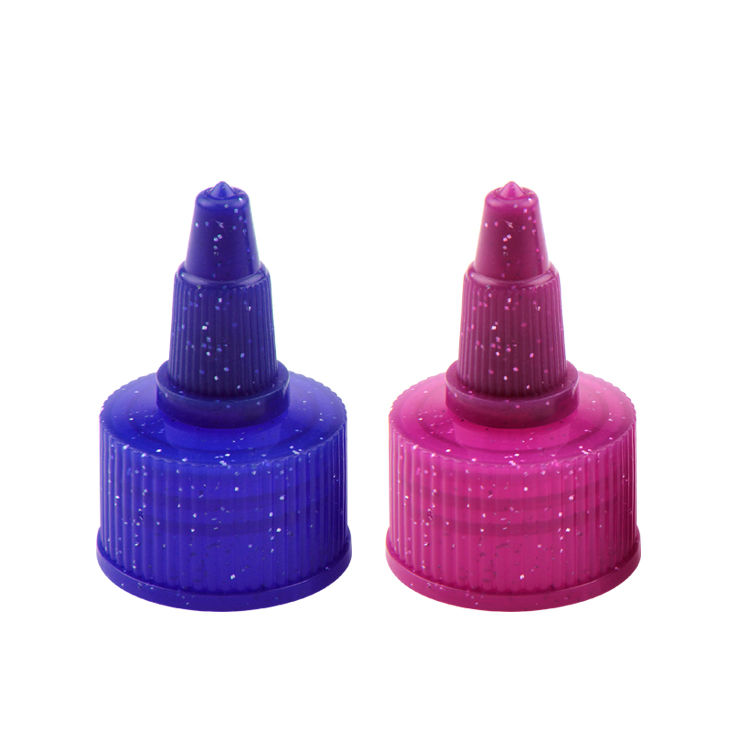 Boquilla de plástico de color personalizada, 18 mm, 20 mm, 28 mm, 24 mm, 24/415, tapa giratoria de plástico, tapa superior giratoria de plástico