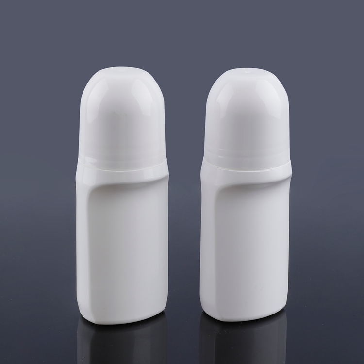 Aplicador de contenedor de desodorante blanco al por mayor de buena calidad, rollo de plástico vacío de 120ml en botella vacía 