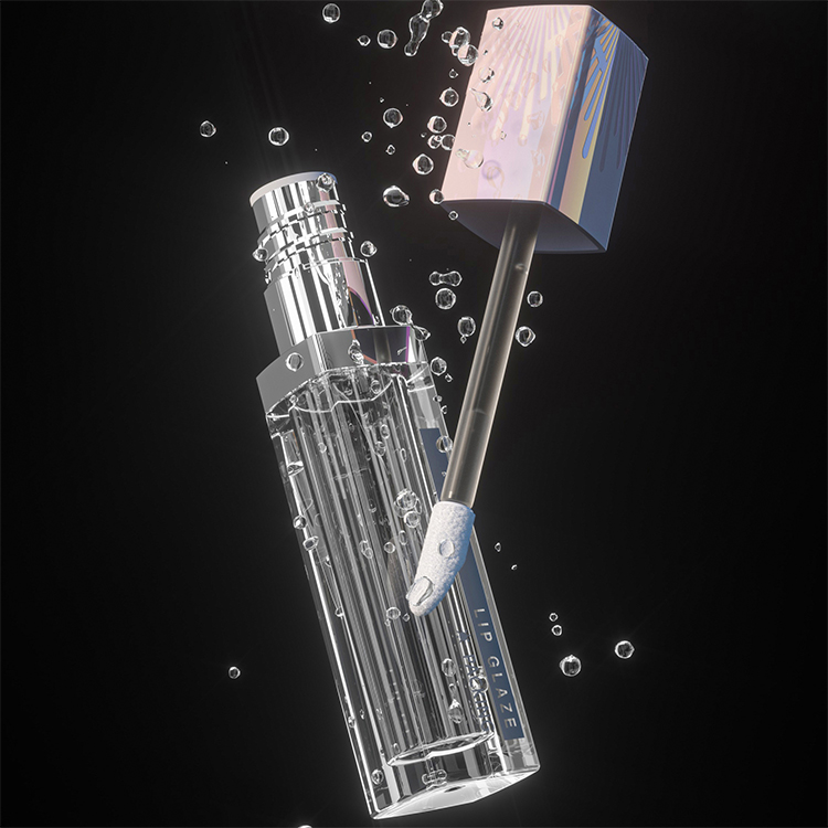 Cuerpo de tubo de envase de envase cosmético Tubos de brillo de labios de esmalte de labios de transparencia PETG 5.2ml