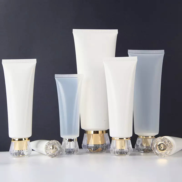 Impresión reciclada multiusos crema para ojos Pcr recargable linda muestra impresa etiqueta adhesiva ecológica tubo de embalaje cosmético