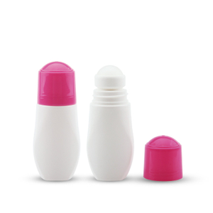 Rollo de desodorante de plástico vacío personalizado al por mayor para el cuidado de la piel de 50 ml en botella con bola de rodillo