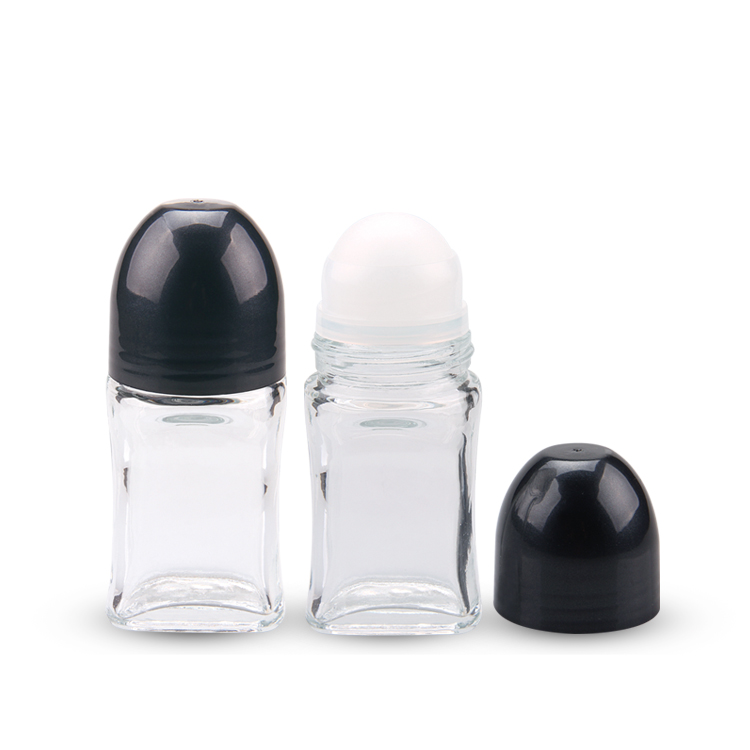 Venta al por mayor de 50ml desodorante de cristal de perfume en botellas de rodillos