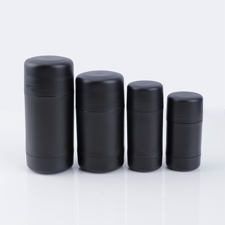 Desodorante reciclable negro, 15g, 20g, 30g, 50g, 60g, 75g, 90g, botellas de Color personalizadas con barra